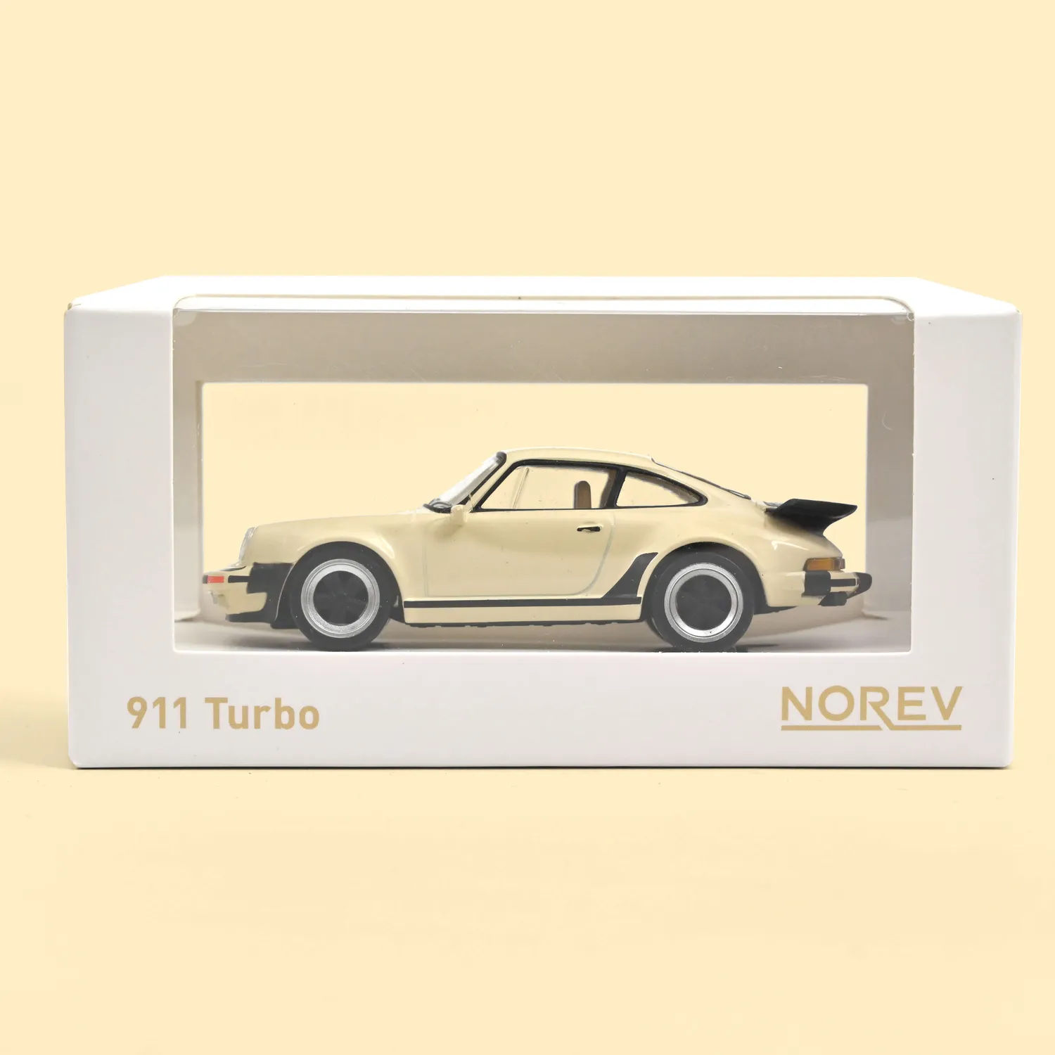 Norev Porsche 911 Turbo 1978 miniature 1/43 beige Jet-car