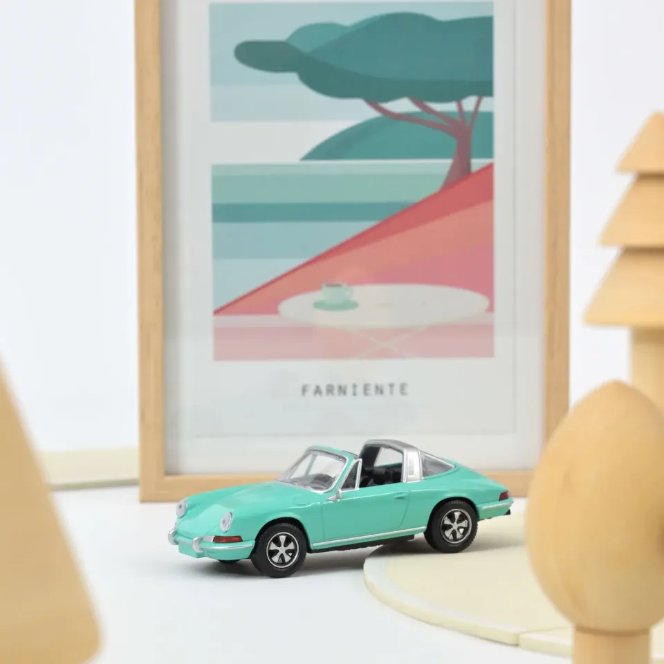 Norev Jet-car Porsche 911 Targa 1969 miniature 1/43 vert menthe