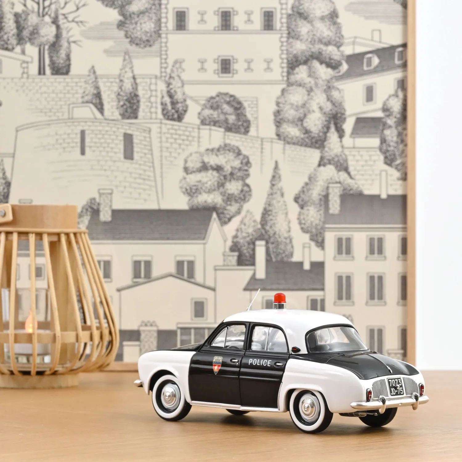 Norev Renault Dauphine Police 1958 miniature 1/18 pie