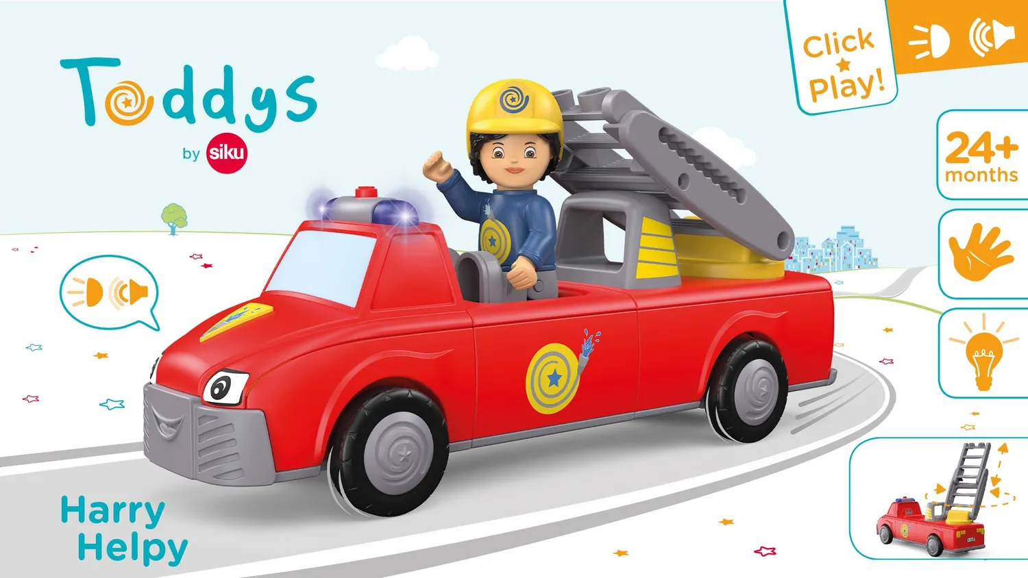 Toddys Siku 0124 Harry Helpy camion jouet rouge