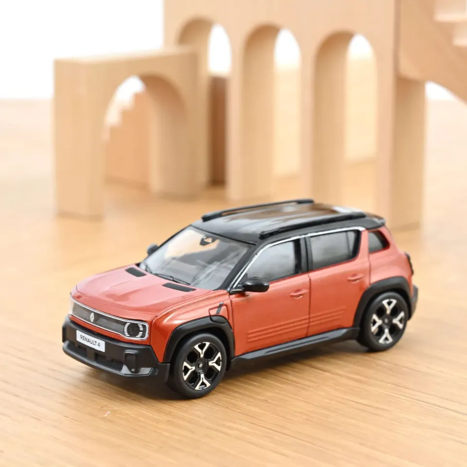 Norev Renault 4 E-Tech miniature 1/43 brun terracotta