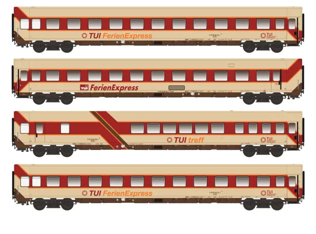 MINIS TUI Ferienexpress voitures voyageurs N set 4 Ep.IV