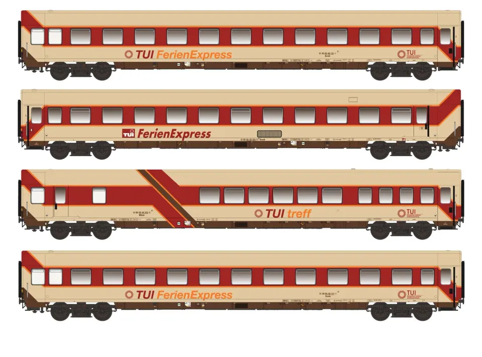 MINIS TUI Ferienexpress voitures voyageurs N set 4 Ep.IV
