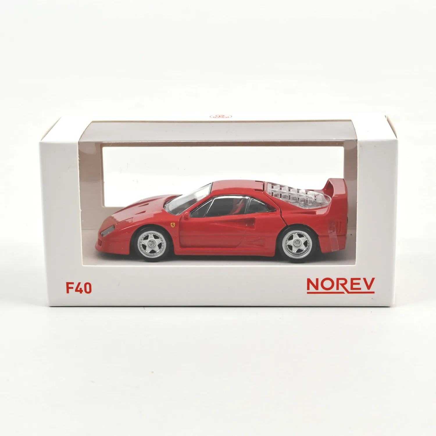 Norev Ferrari F40 1987 Jet-car 1/43 Rouge jouet capot ouvrant