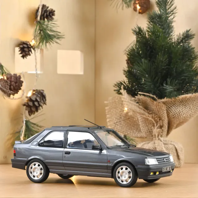 Norev Peugeot 309 GTi 16 1991 miniature 1/18 gris magnum 300 ex