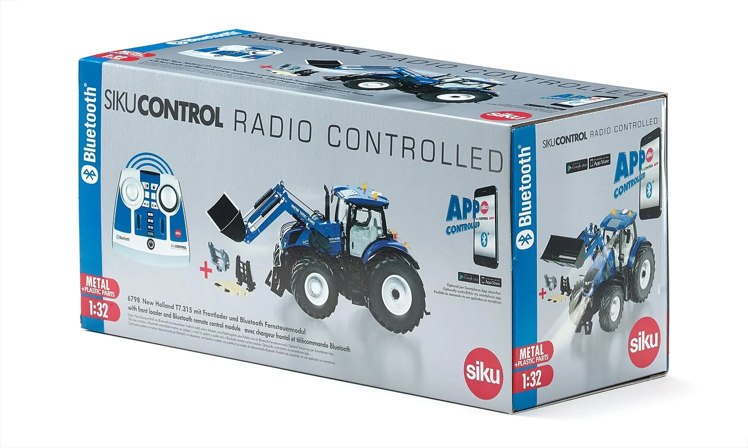 Siku Control 6798 New Holland T7.315 tracteur bleu 1:32 radio