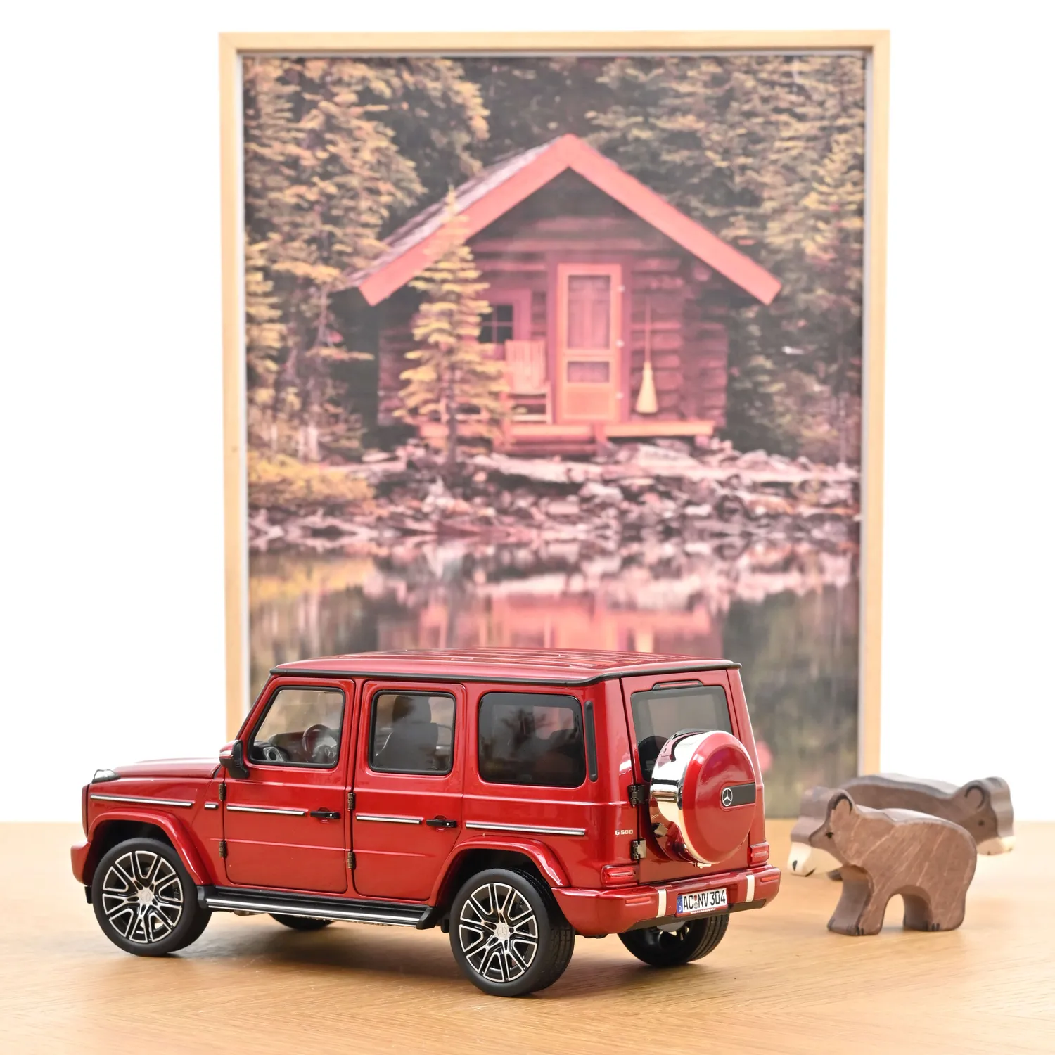 Norev Mercedes Classe G 2024 miniature 1/18 rouge hyacinth