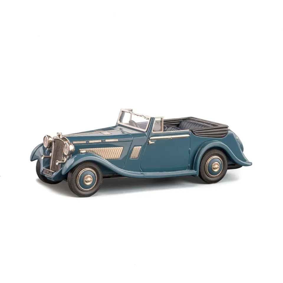 Lansdowne 1935 Brough Superior 8 DHC miniature bleue