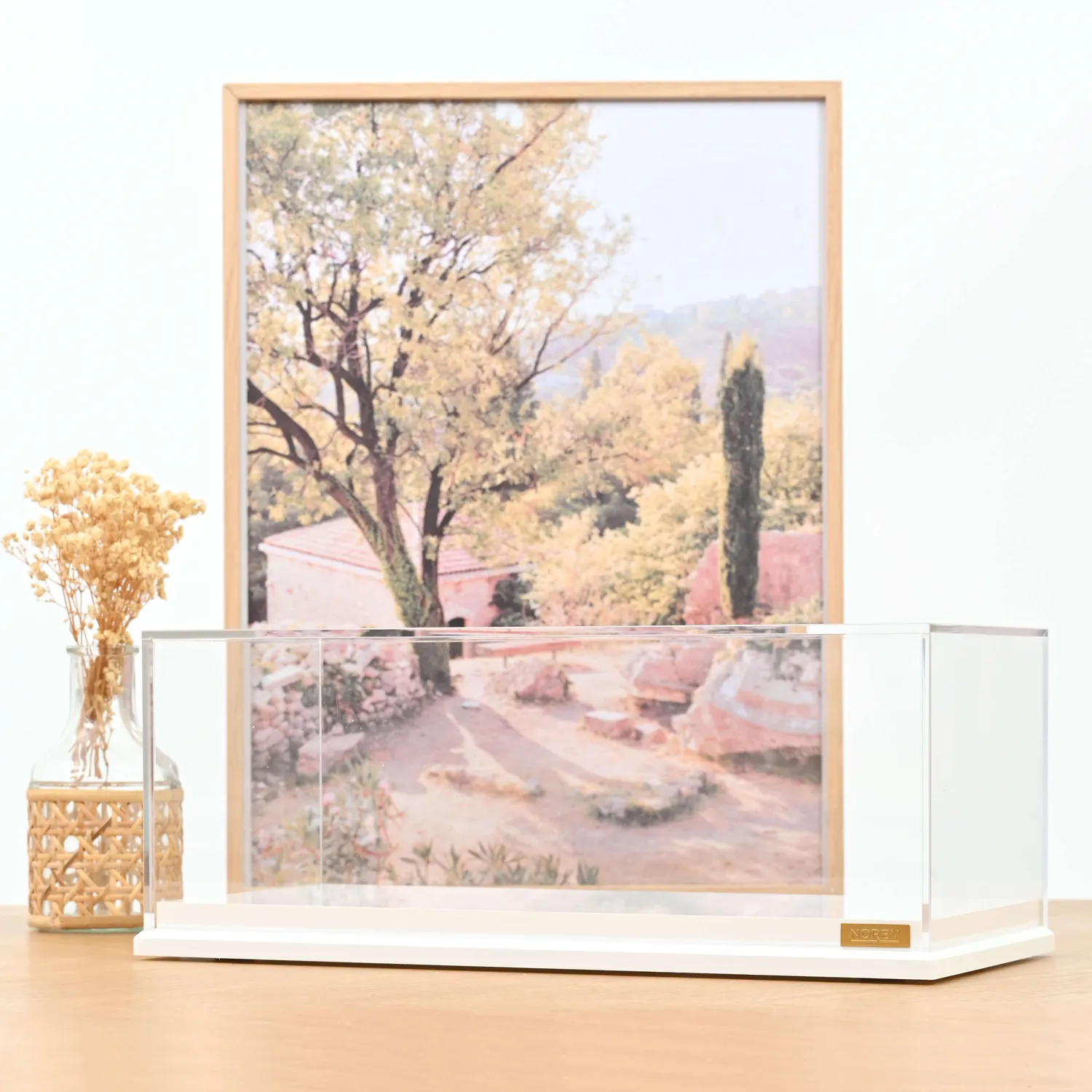 Norev Boîte Vitrine Blanche 1/18 Voiture Miniature Acrylique