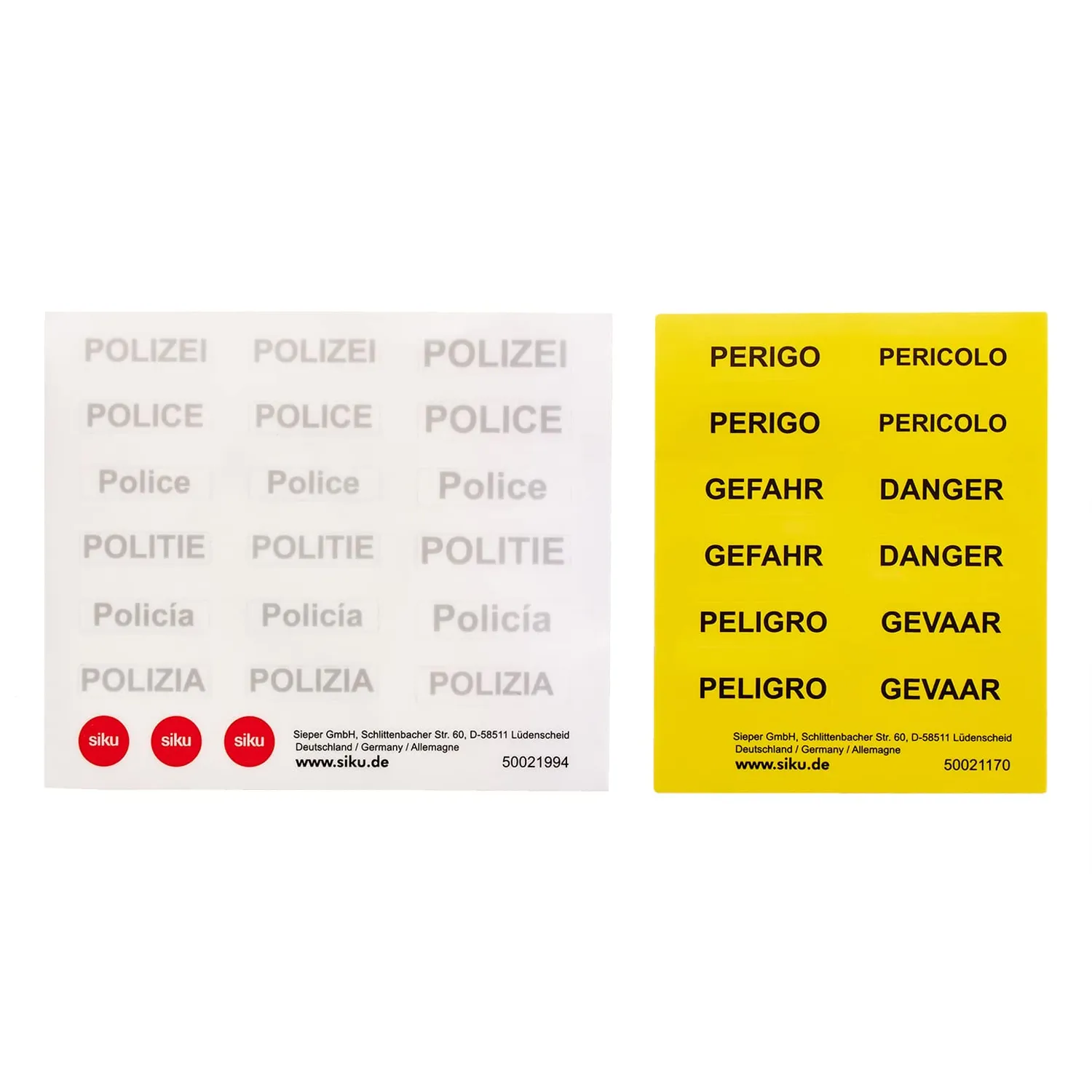Siku Mercedes Classe E Police 2302 miniature 1/50 bleu