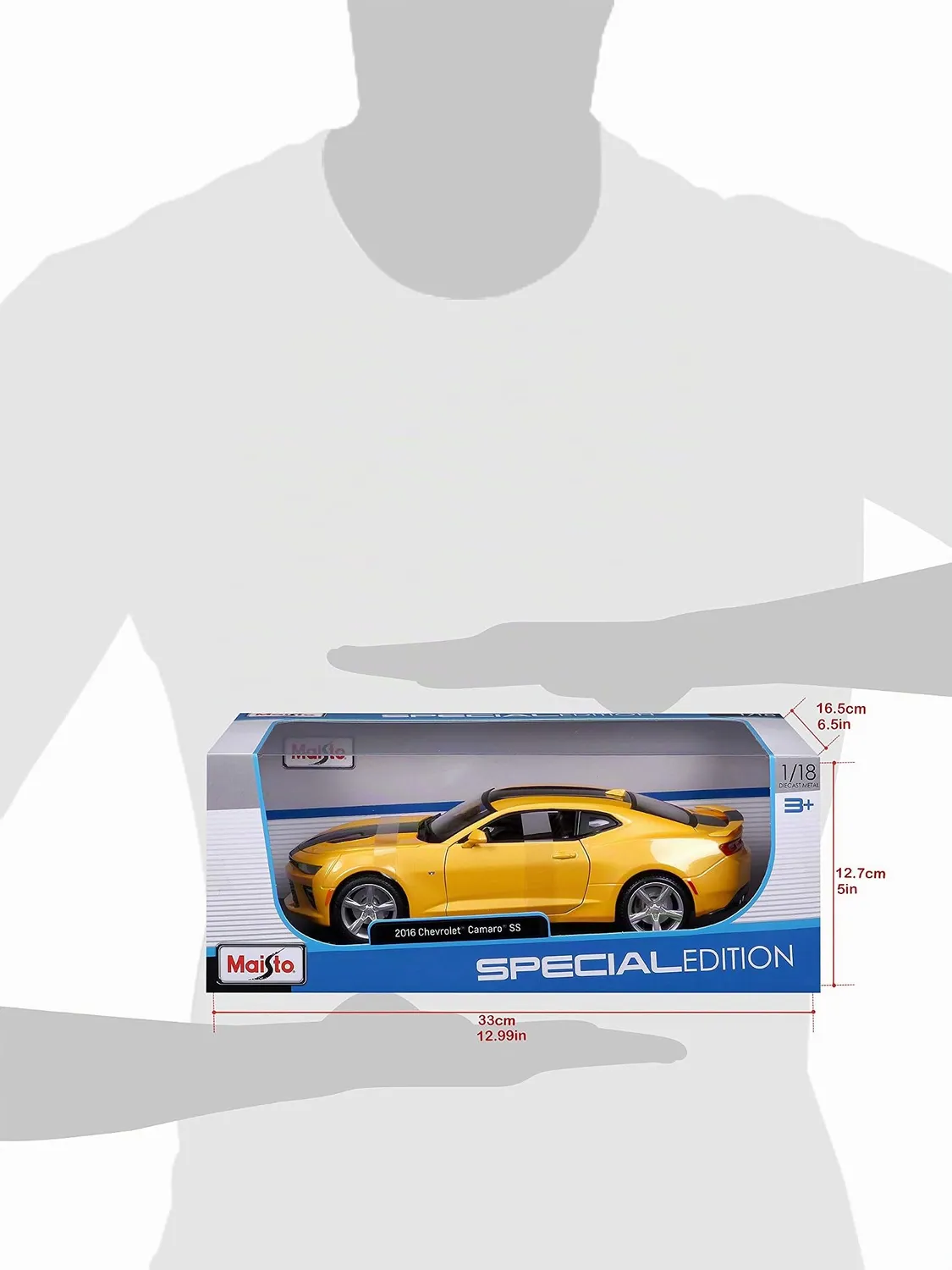 Maisto 31689 Chevrolet Camaro SS Bumblebee miniature 1:18 jaune