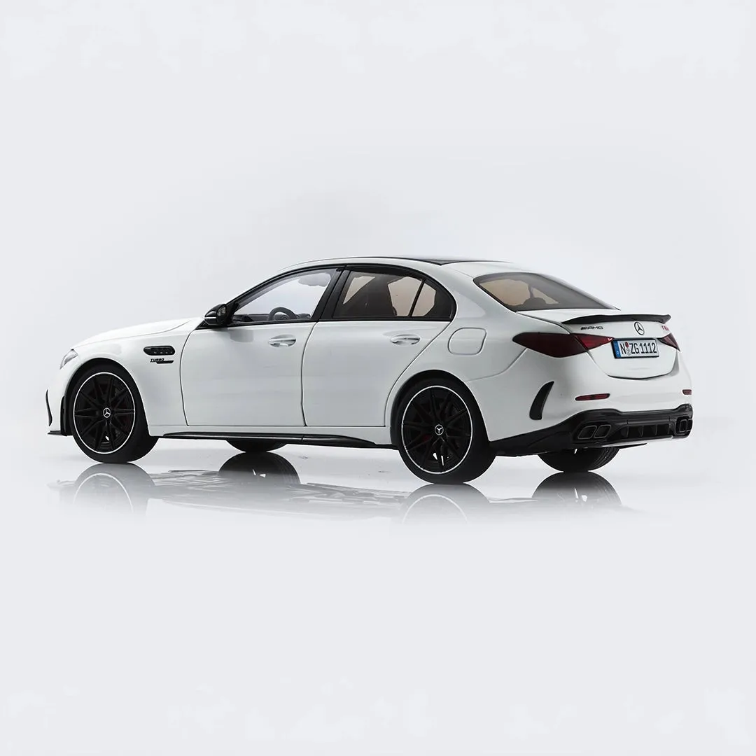 NZG Mercedes-AMG C 63 S miniature 1/18 blanc opalithe