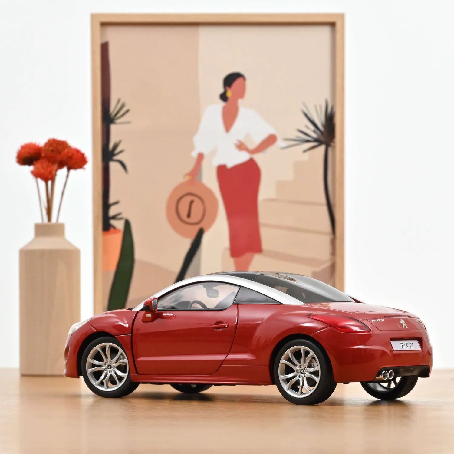 Norev Peugeot RCZ 2010 miniature 1/18 rouge tourmaline 200 pcs