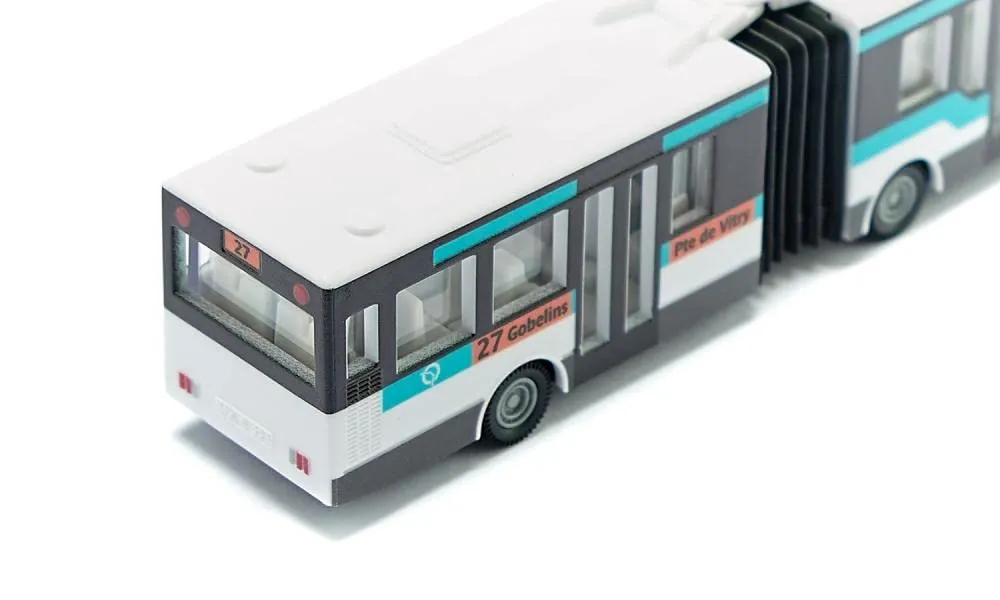 SIKU Super 1617 bus articulé blanc turquoise 16 cm