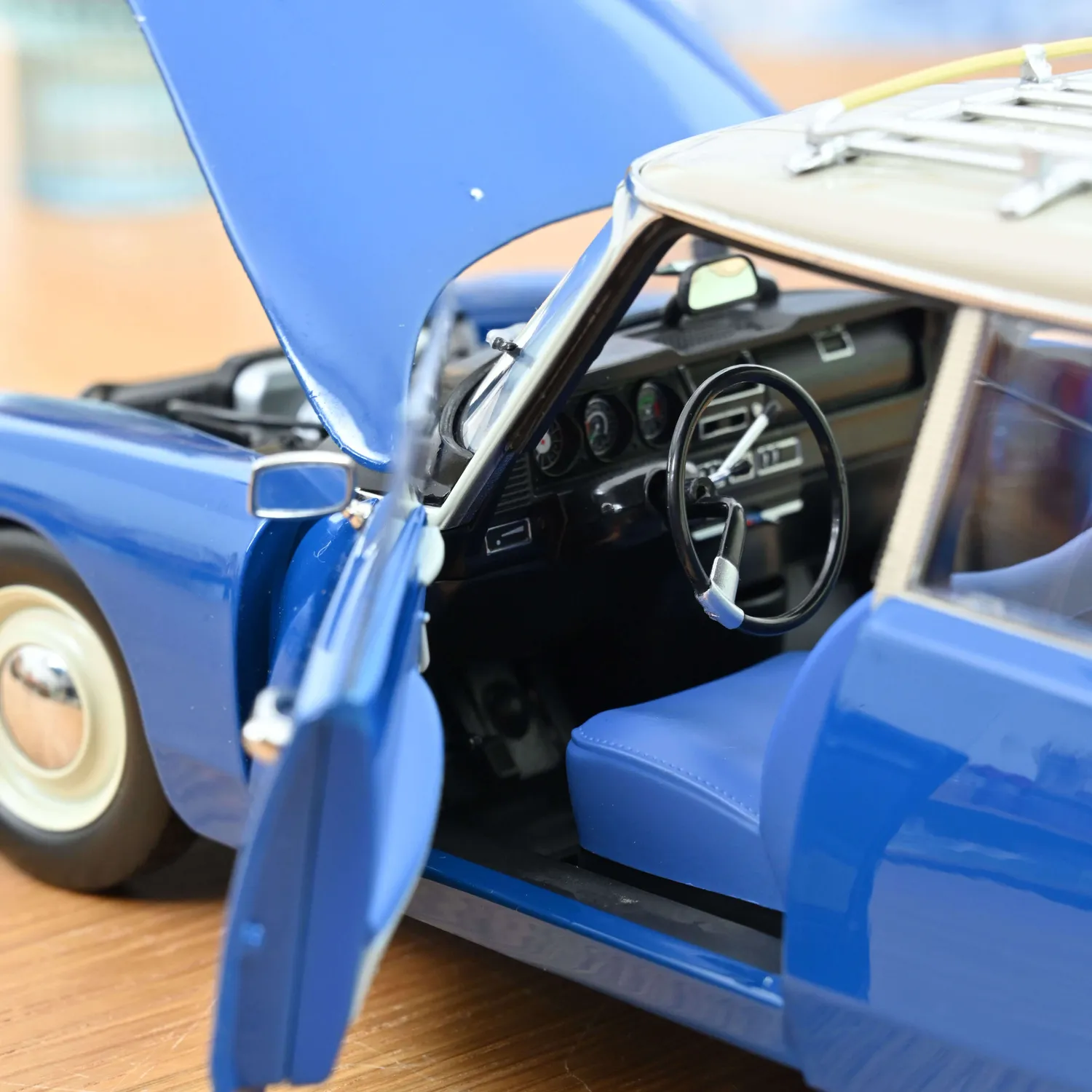 Norev Citroën Break 21 1970 miniature 1/18 bleu