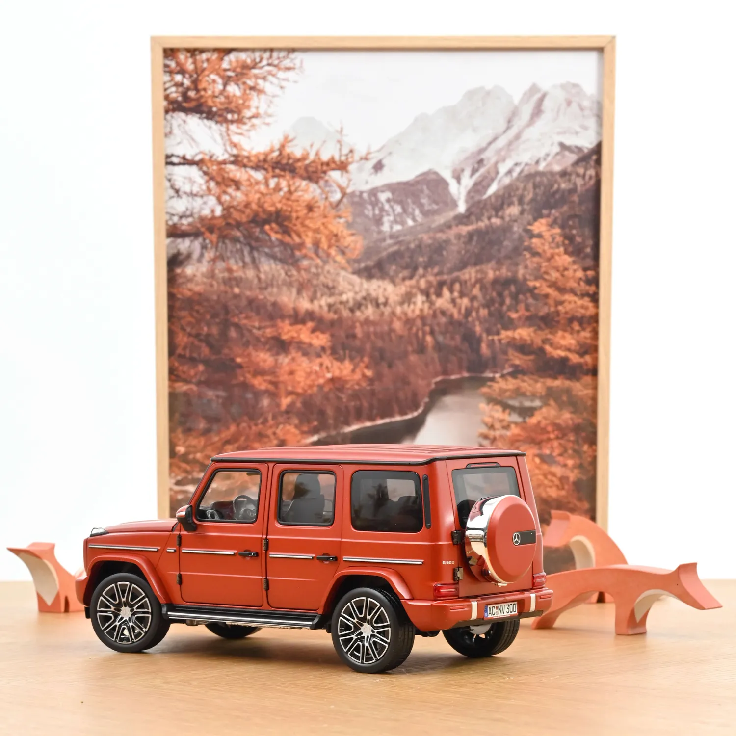 Norev Mercedes G-Class 2024 miniature 1/18 orange mat