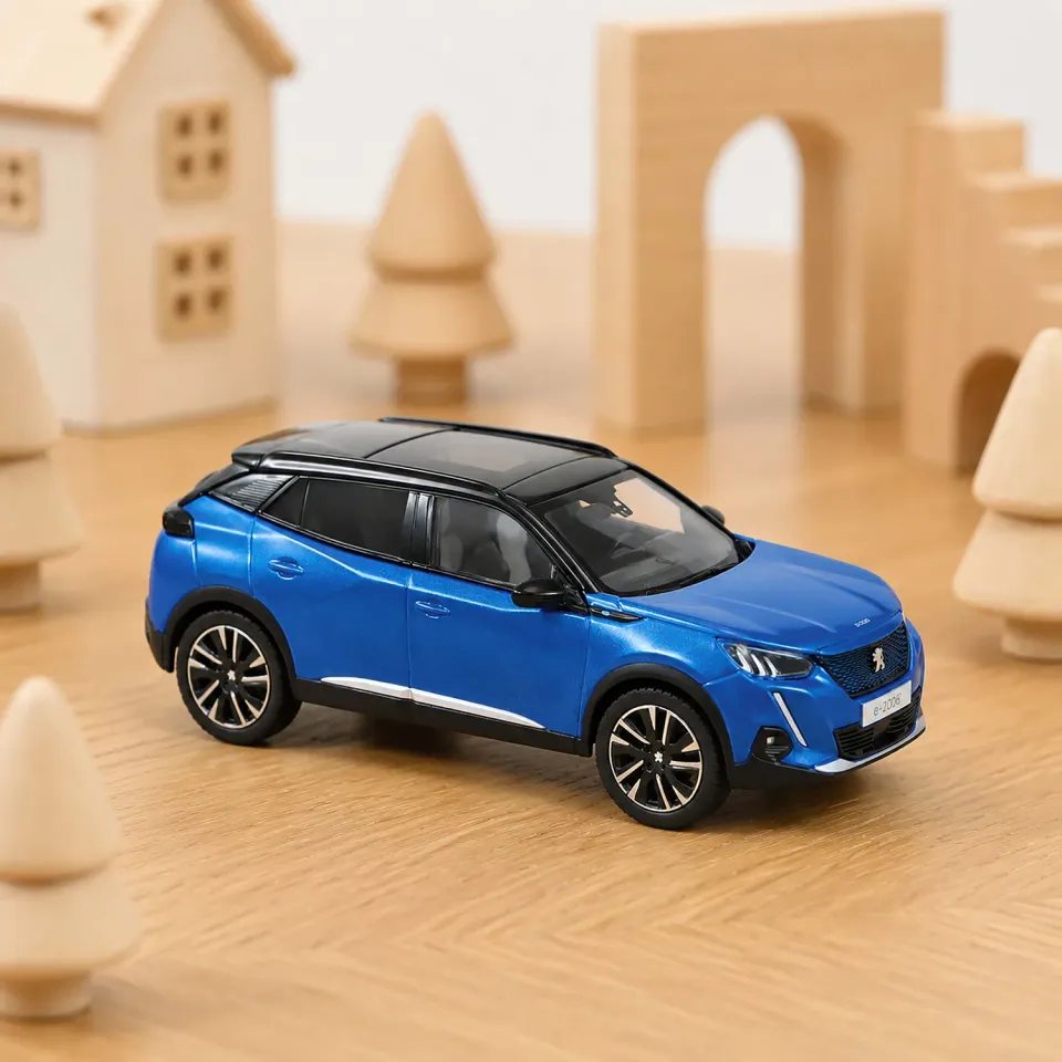 Norev Peugeot E-2008 GT 2019 miniature 1/43 bleu Vertigo