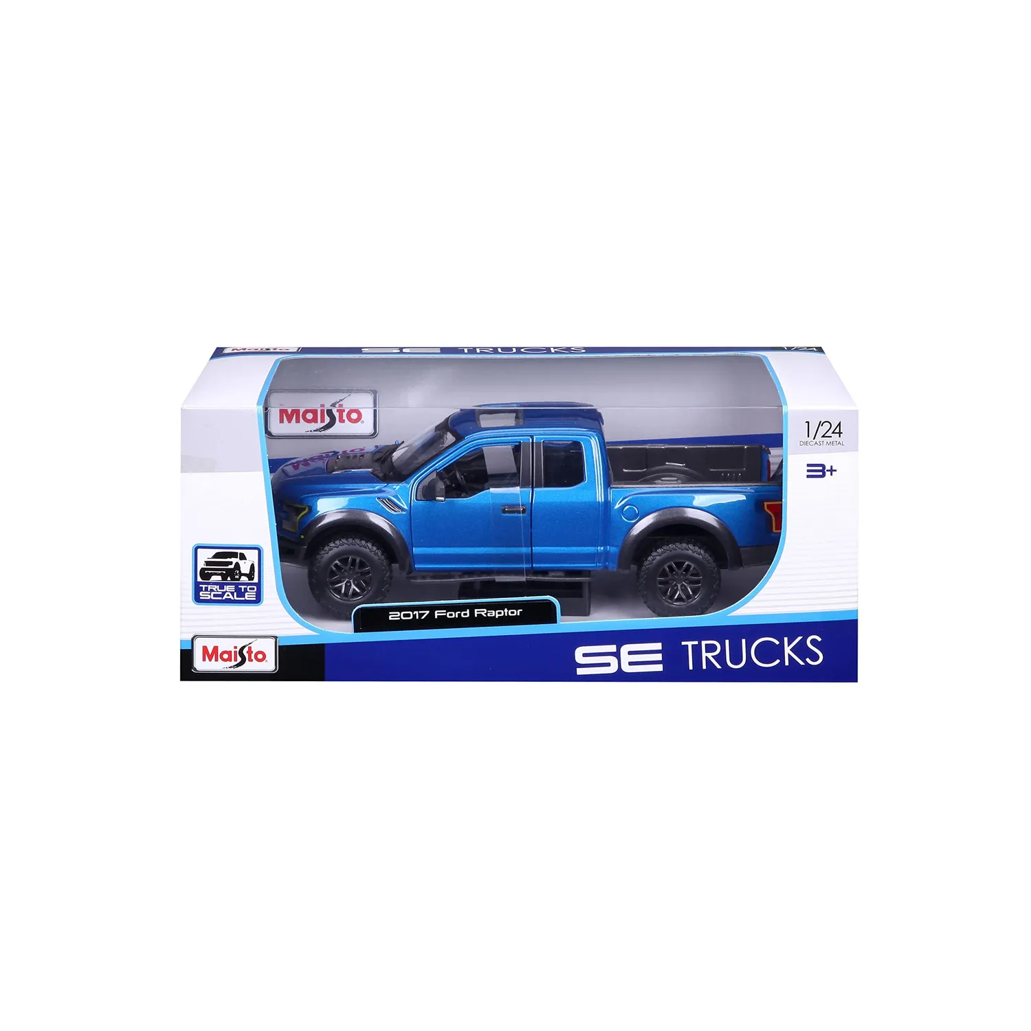 Maisto Ford F150 Raptor 2017 pickup miniature 1:24 bleu