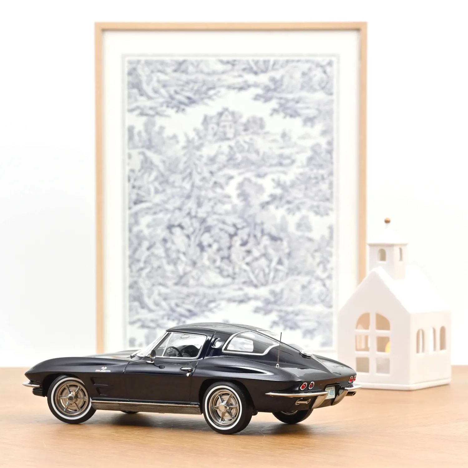 Norev Chevrolet Corvette Sting Ray 1963 miniature 1/18 bleu