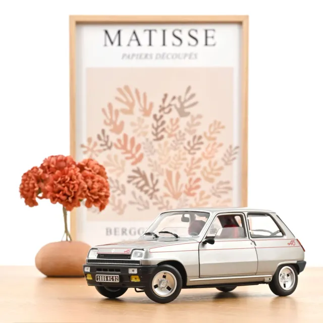 Norev Renault 5 Alpine 1978 miniature 1/18 argent