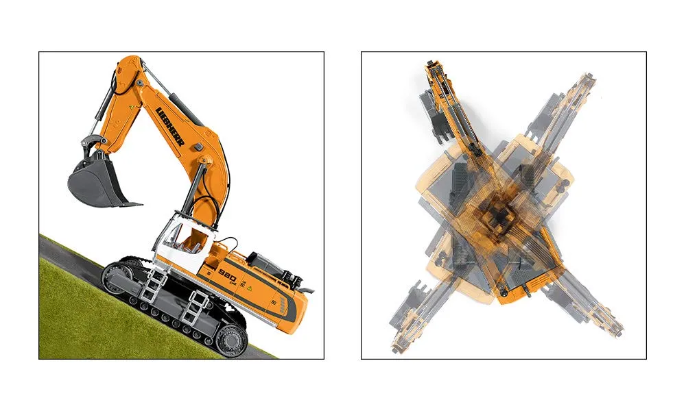SIKU Control 6740 pelleteuse Liebherr R980 SME 1:32