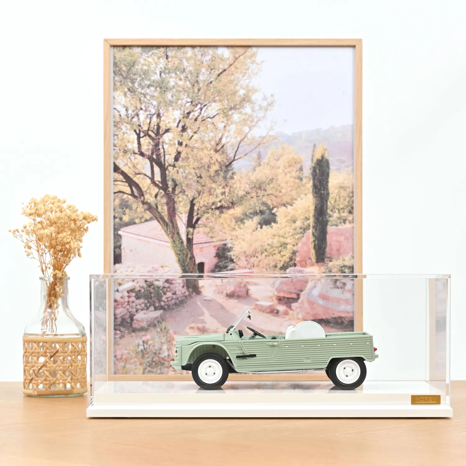 Norev Boîte Vitrine Blanche 1/18 Voiture Miniature Acrylique