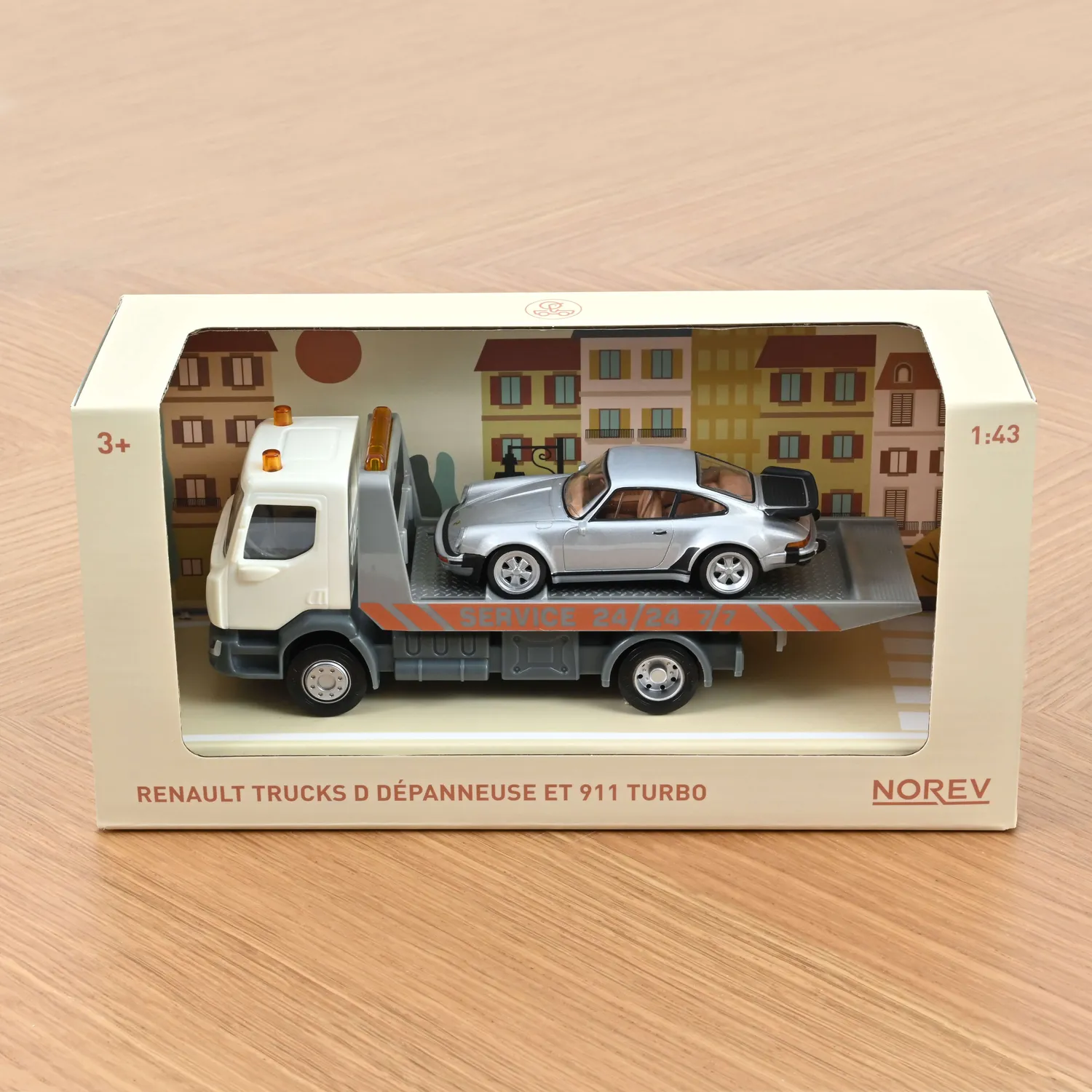 Plastigam Dépanneuse + Porsche 911 Jet-car jouet 1/43