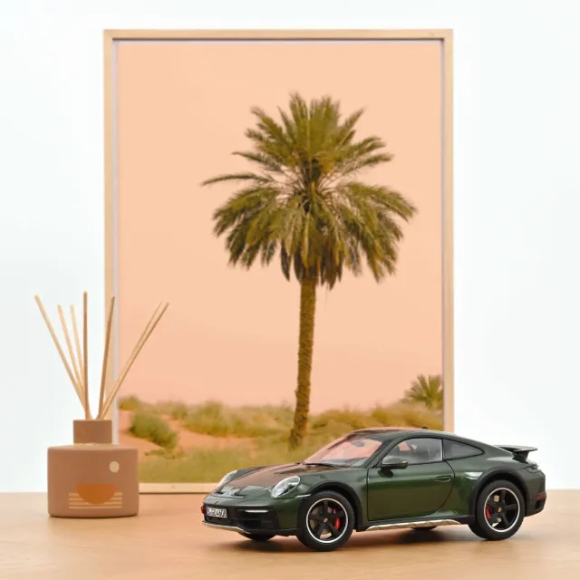 Norev Porsche 911 Dakar 2023 miniature 1/18 vert chêne