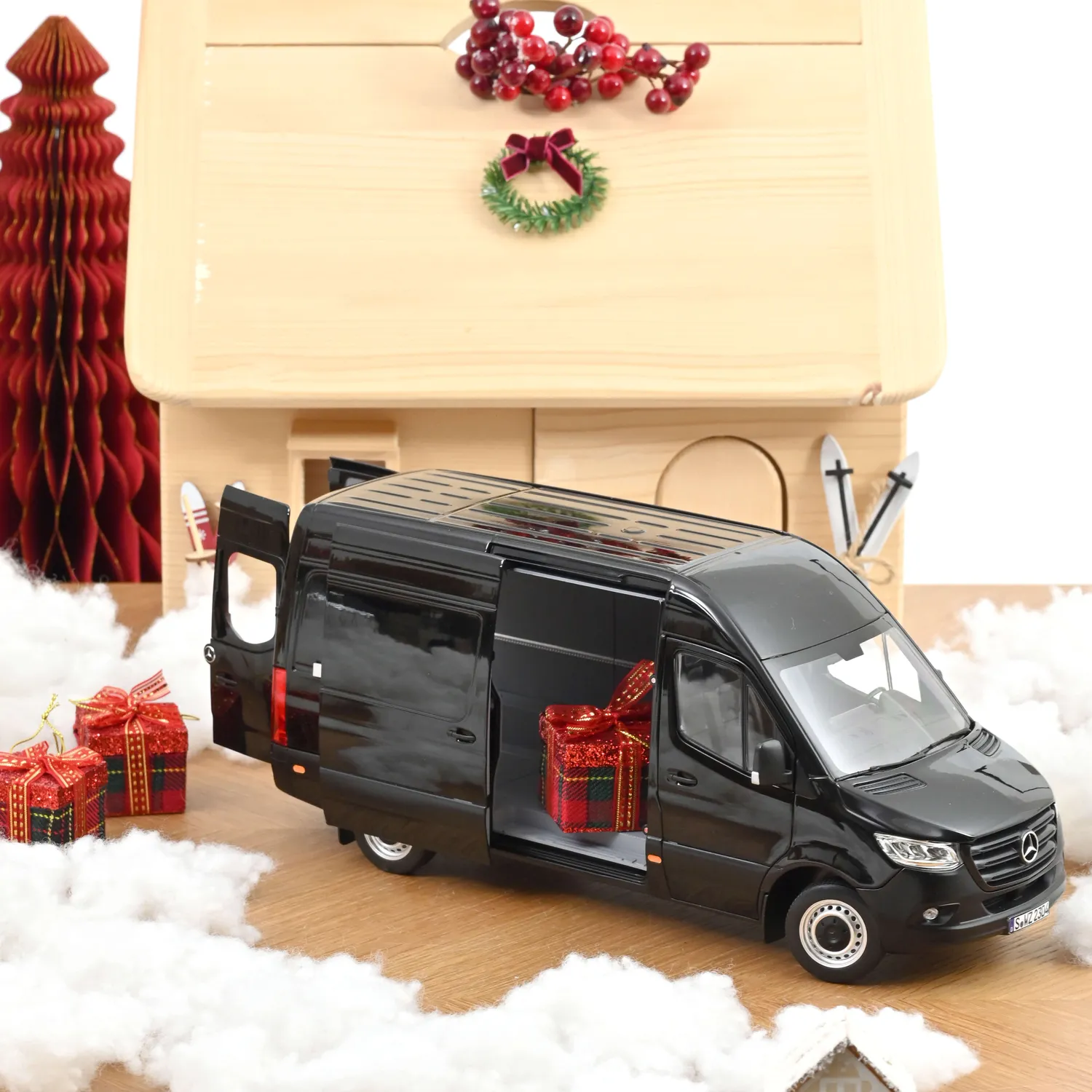 Norev Mercedes-Benz Sprinter 2018 miniature 1/18 noir