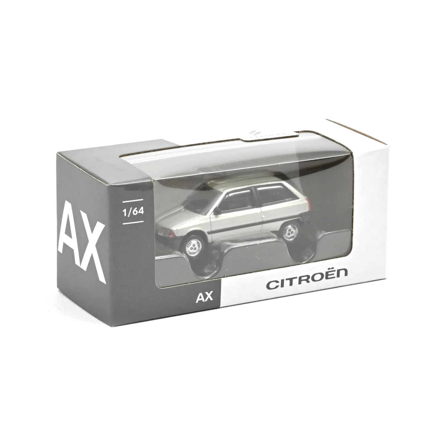 Norev Citroën AX 3 portes 1986 miniature 1/64 gris