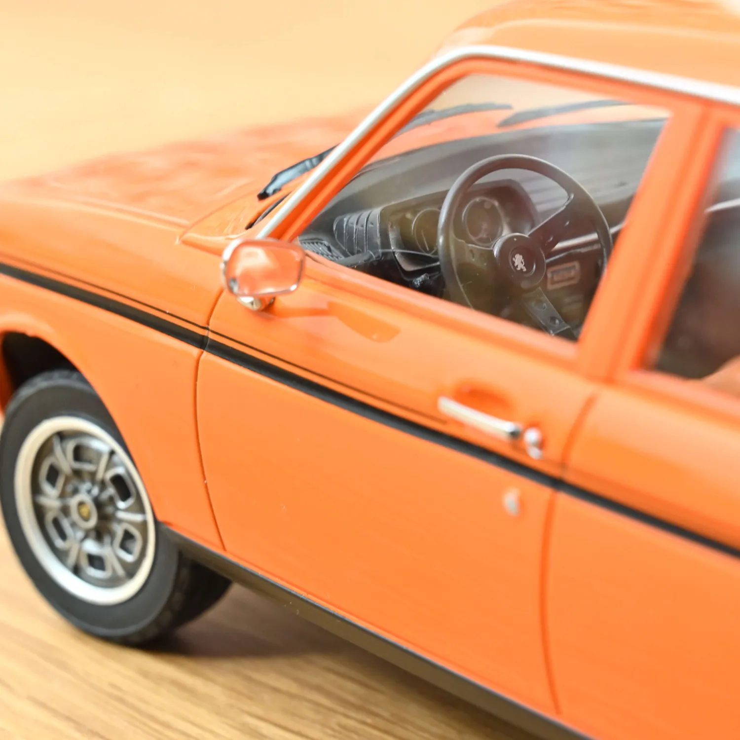 Norev Peugeot 104 SL Sport miniature 1/18 orange 104 pcs
