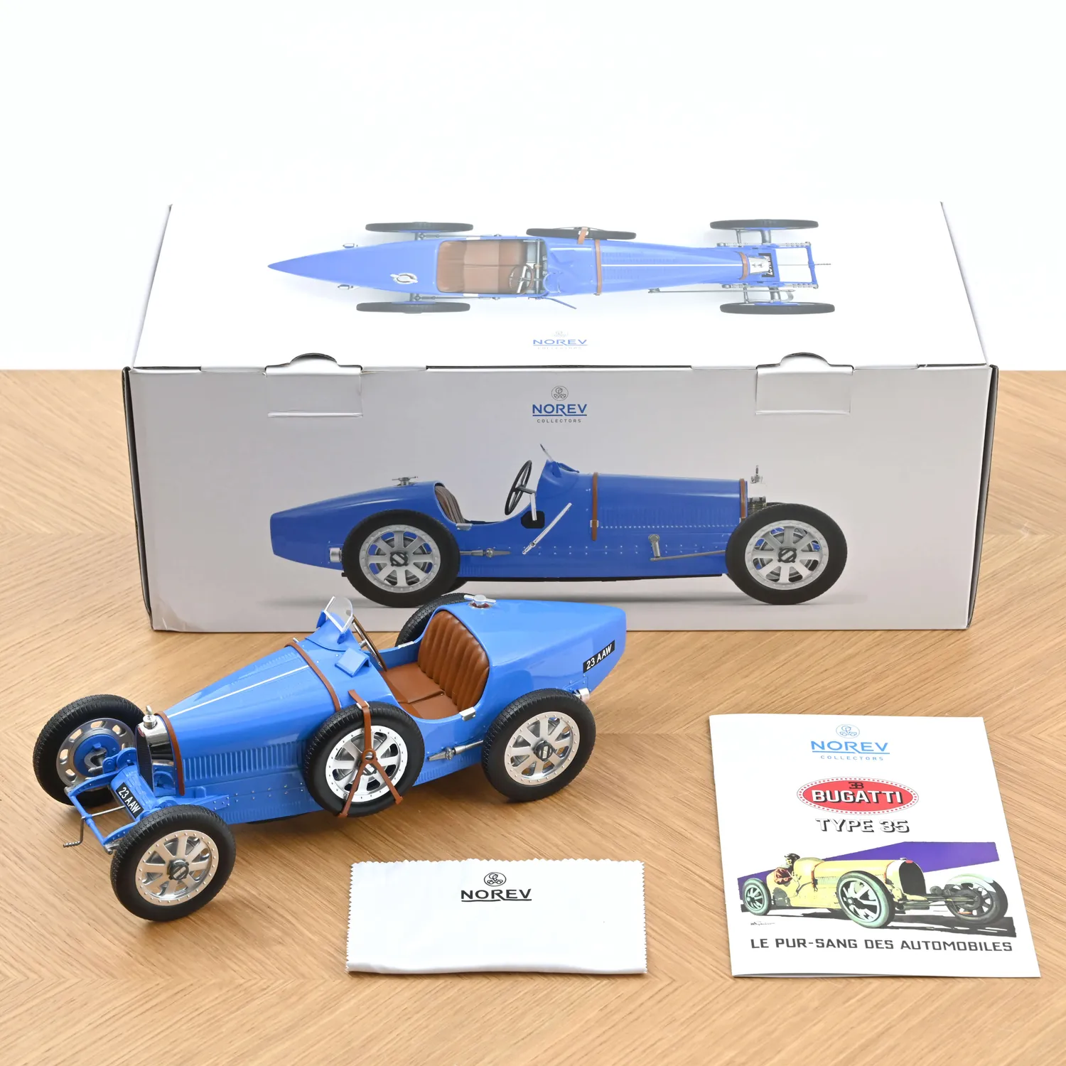 Norev Bugatti Type 35 1925 miniature 1/12 bleue
