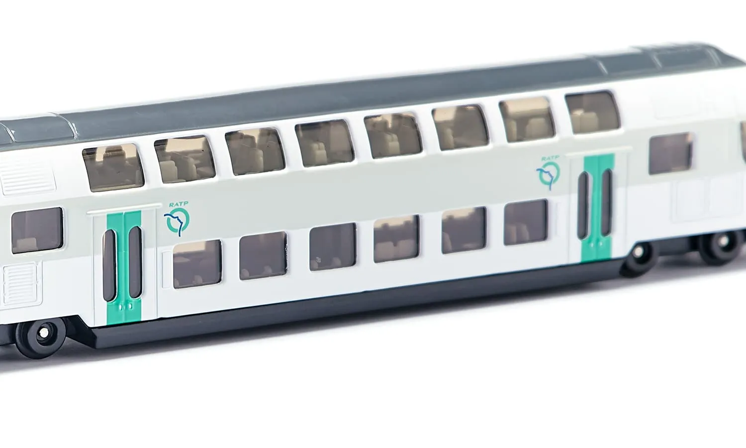 SIKU Super 1791 RATP train deux étages miniature turquoise