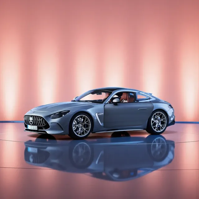 NZG Mercedes-AMG GT 63 gris alpin voiture miniature 1:12 ouvrante