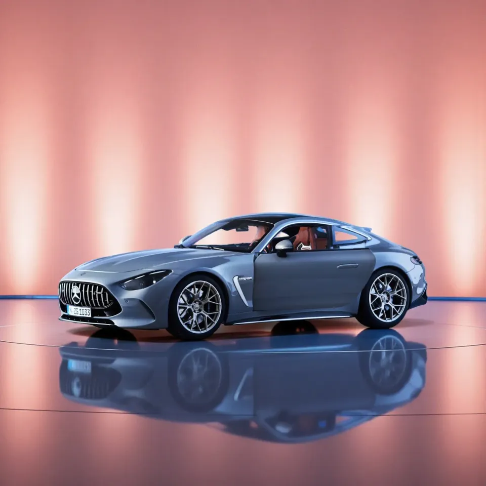 NZG Mercedes-AMG GT 63 gris alpin voiture miniature 1:12 ouvrante