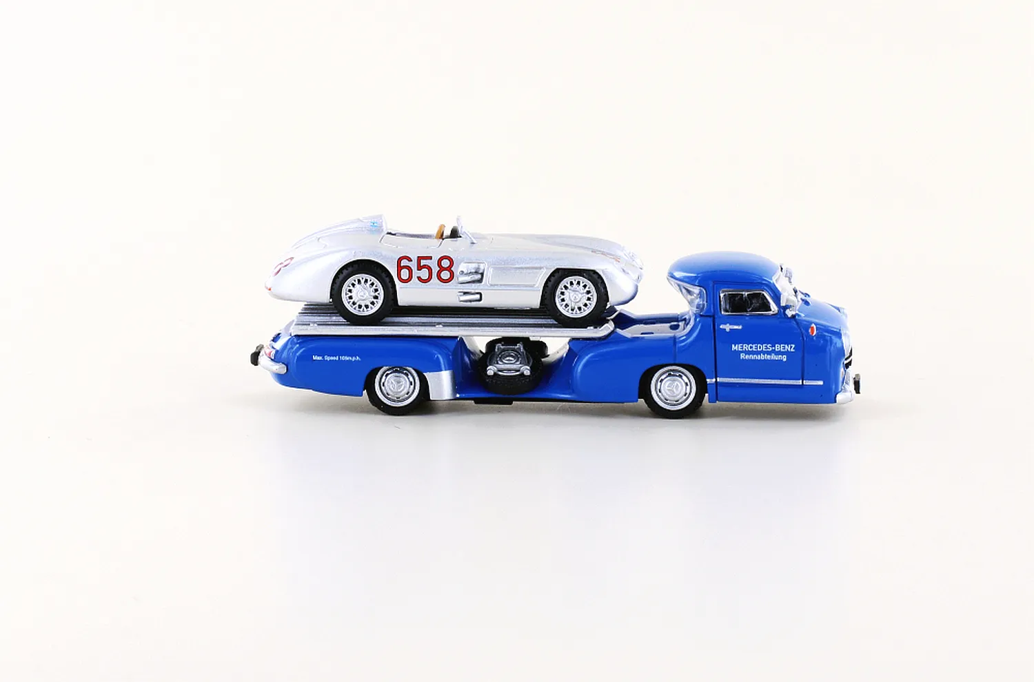 MINIS MB Renntransporter 300 SLR Fangio 658 coffret 1/87