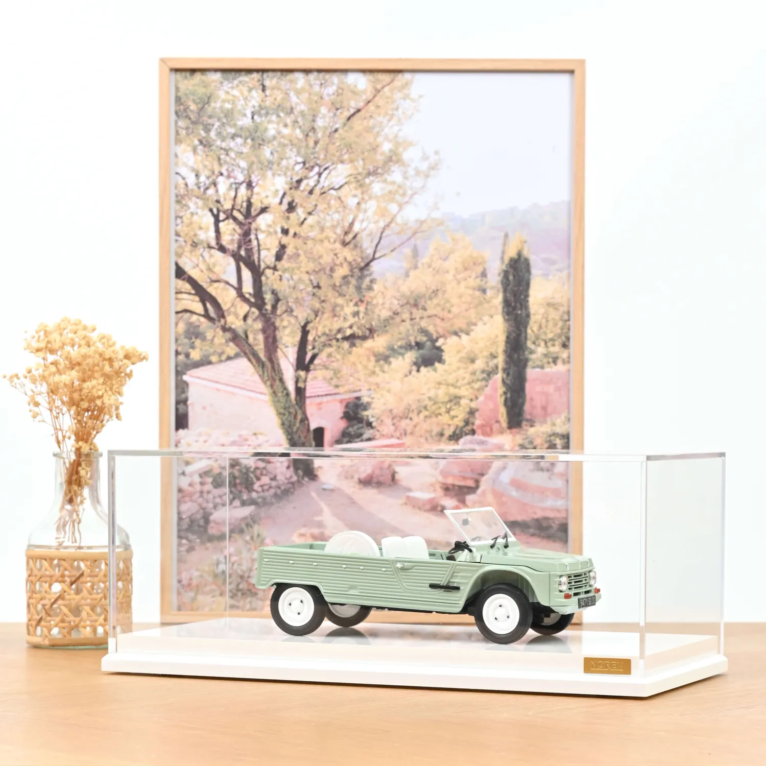 Norev Boîte Vitrine Blanche 1/18 Voiture Miniature Acrylique