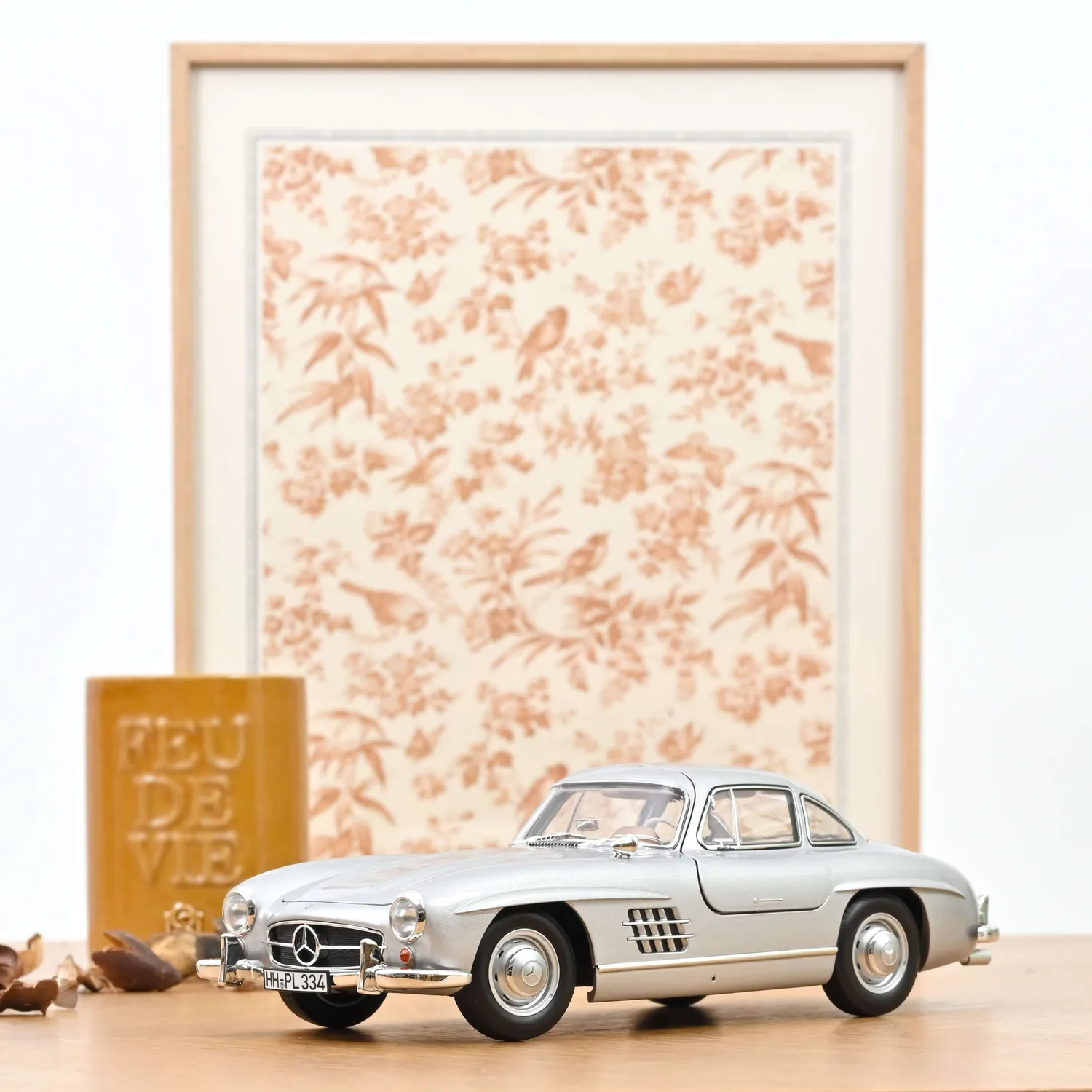 Norev Mercedes 300 SL 1954 miniature 1/18 argent