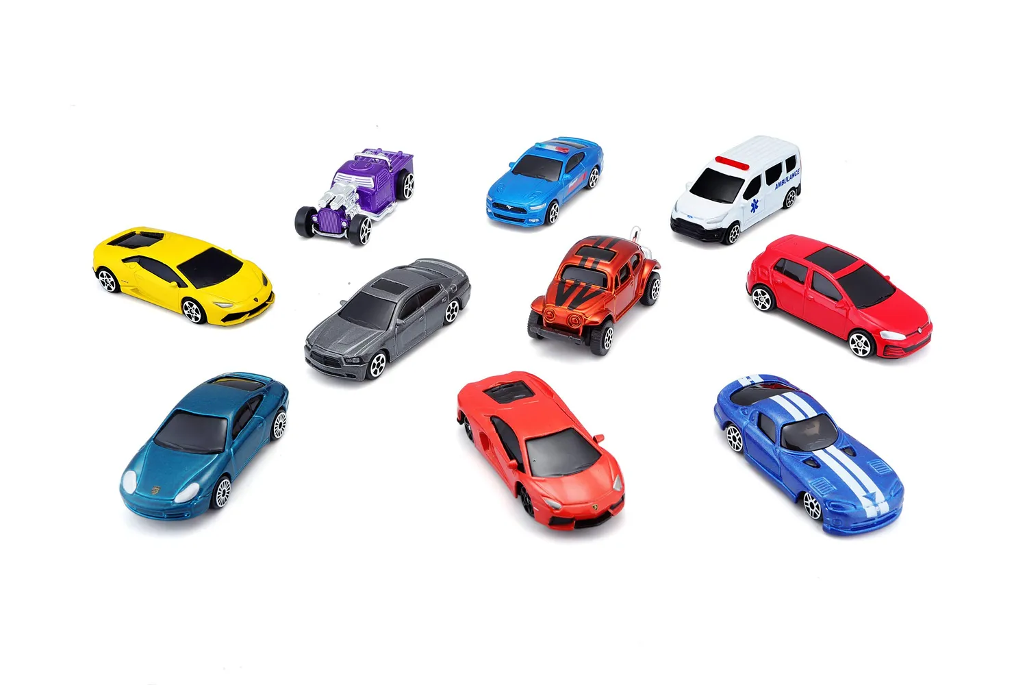 Maisto Fresh Metal M12168 pack 10 voitures miniatures 1/64