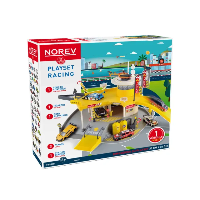 Norev Garage Racing jouet + 1 voiture