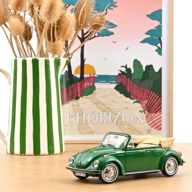 Norev VW 1303 Cabriolet 1972 miniature 1/18 vert 200pcs
