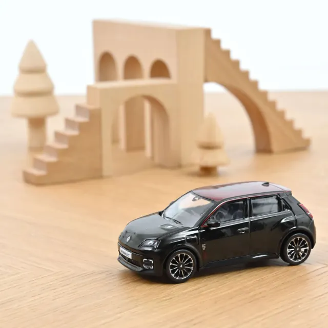 Norev Renault 5 E-Tech 2025 miniature 1/43 noire rouge