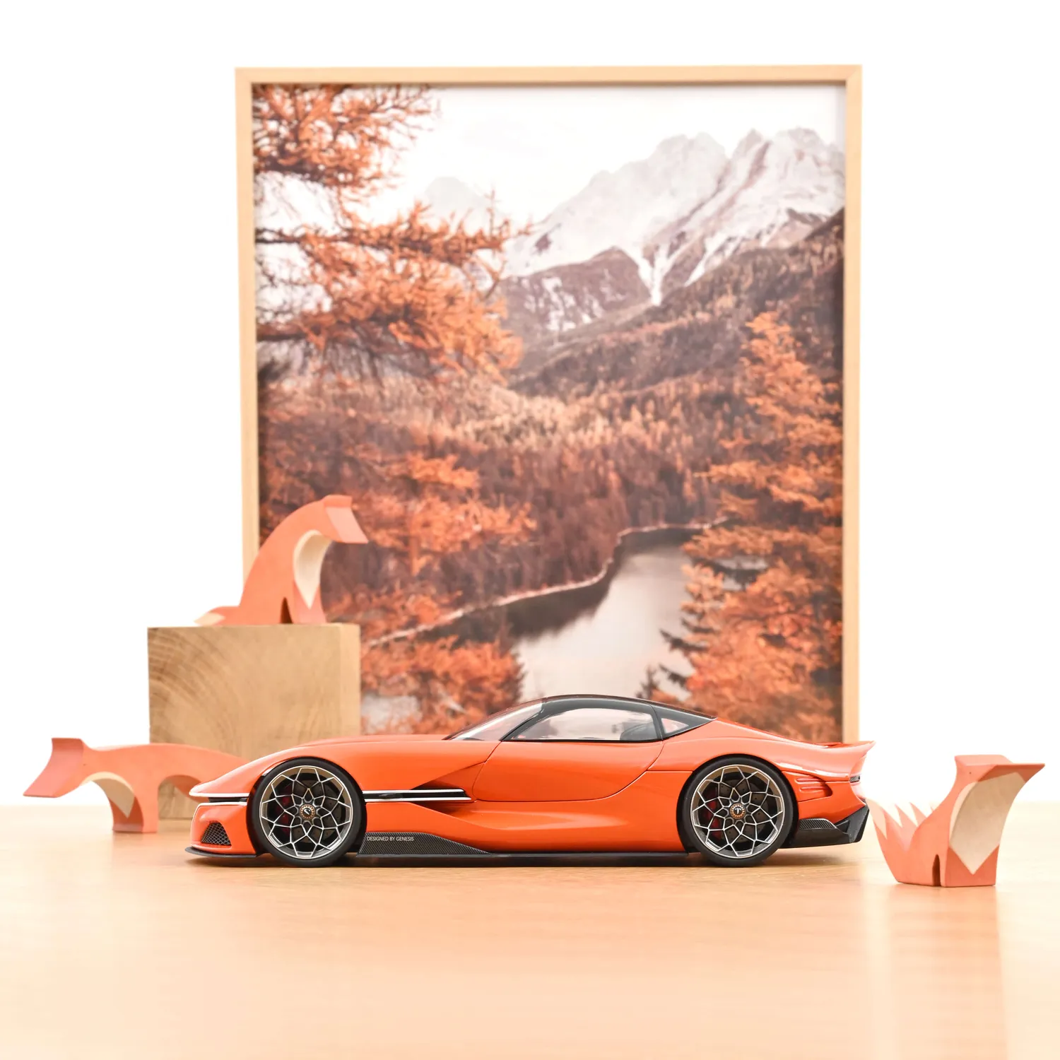 Norev Genesis X Gran Berlinetta VGT voiture 1/18 orange