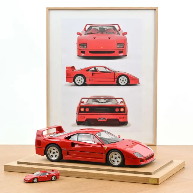 Norev Ferrari F40 1987 voiture miniature 1/12 rouge