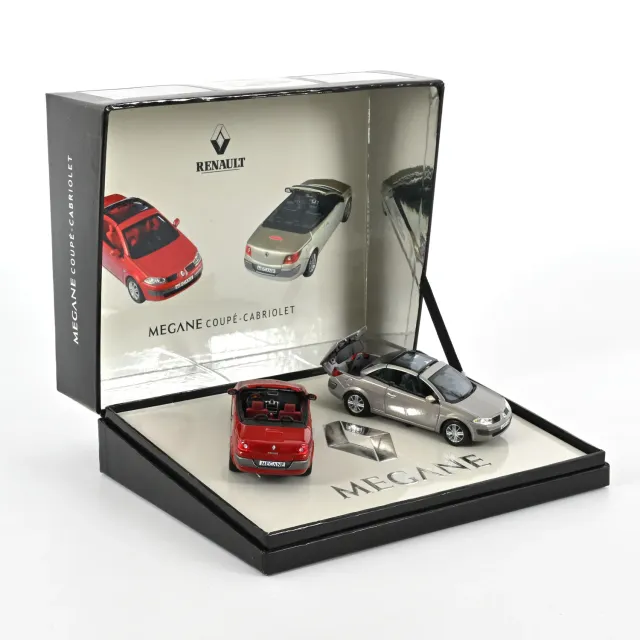 Norev Renault 2 Megane CC miniature 1/43 beige rouge