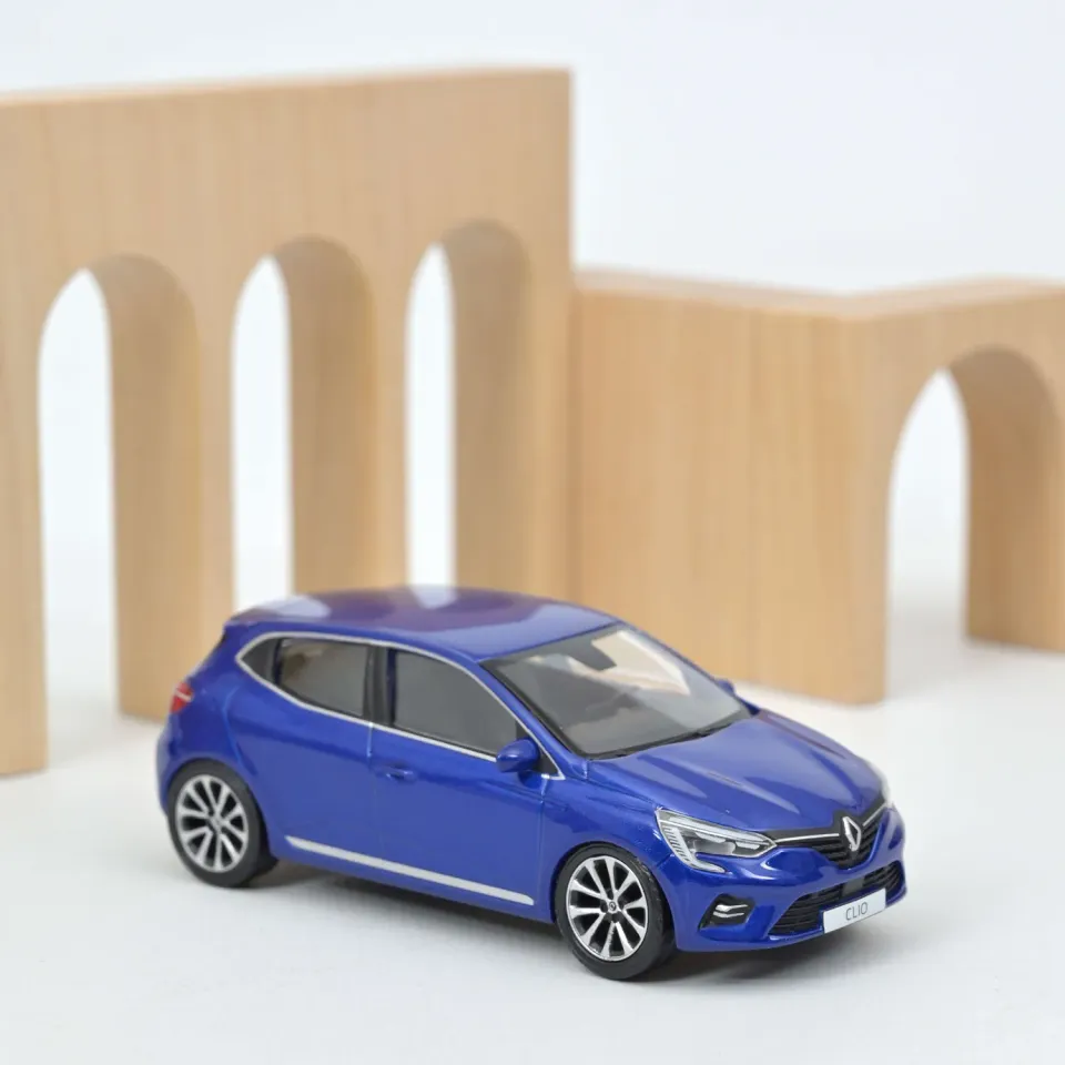 Norev Renault Clio voiture miniature 1/43 bleu fer 2019