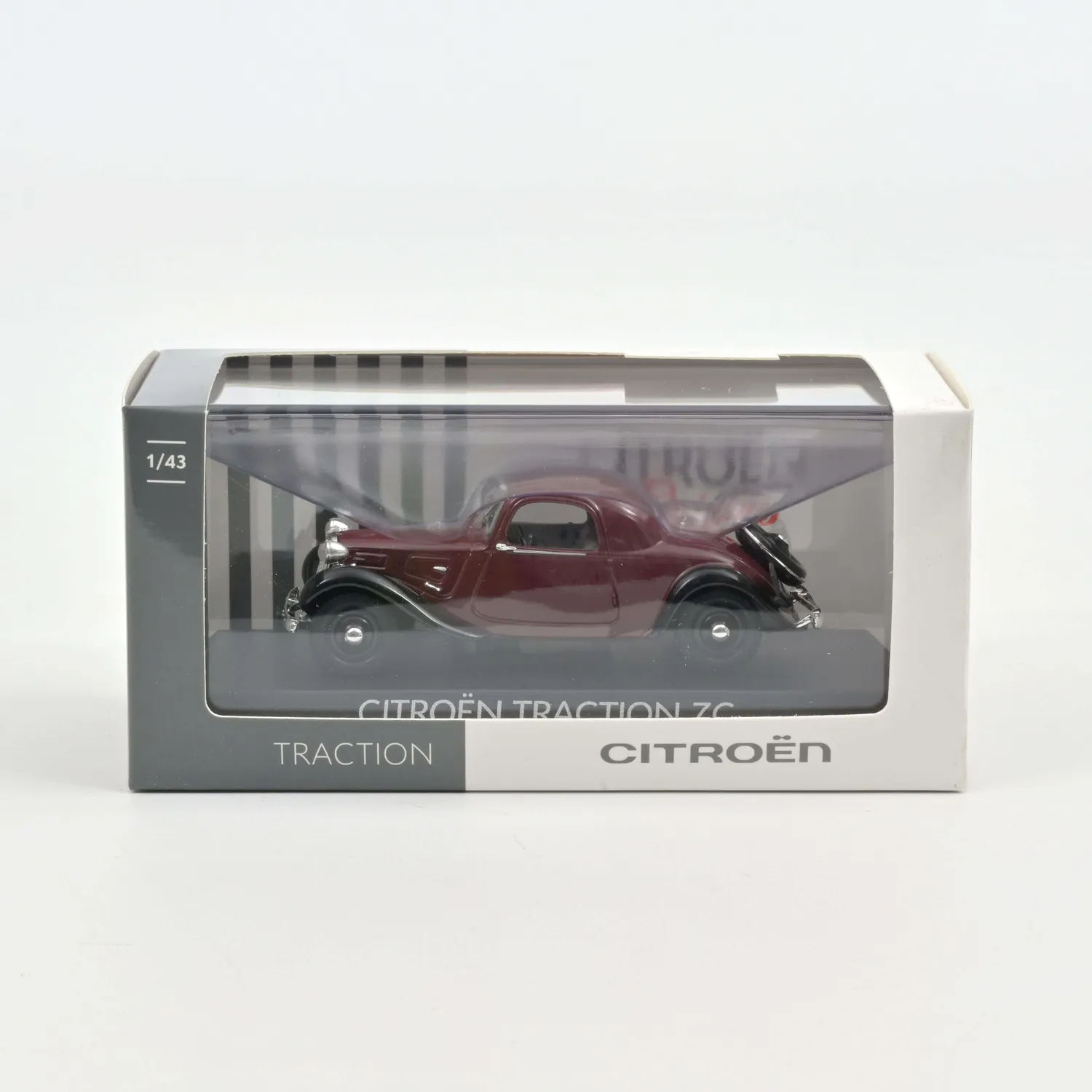 Norev Citroën Traction 7C miniature 1/43 faux-cabriolet rouge