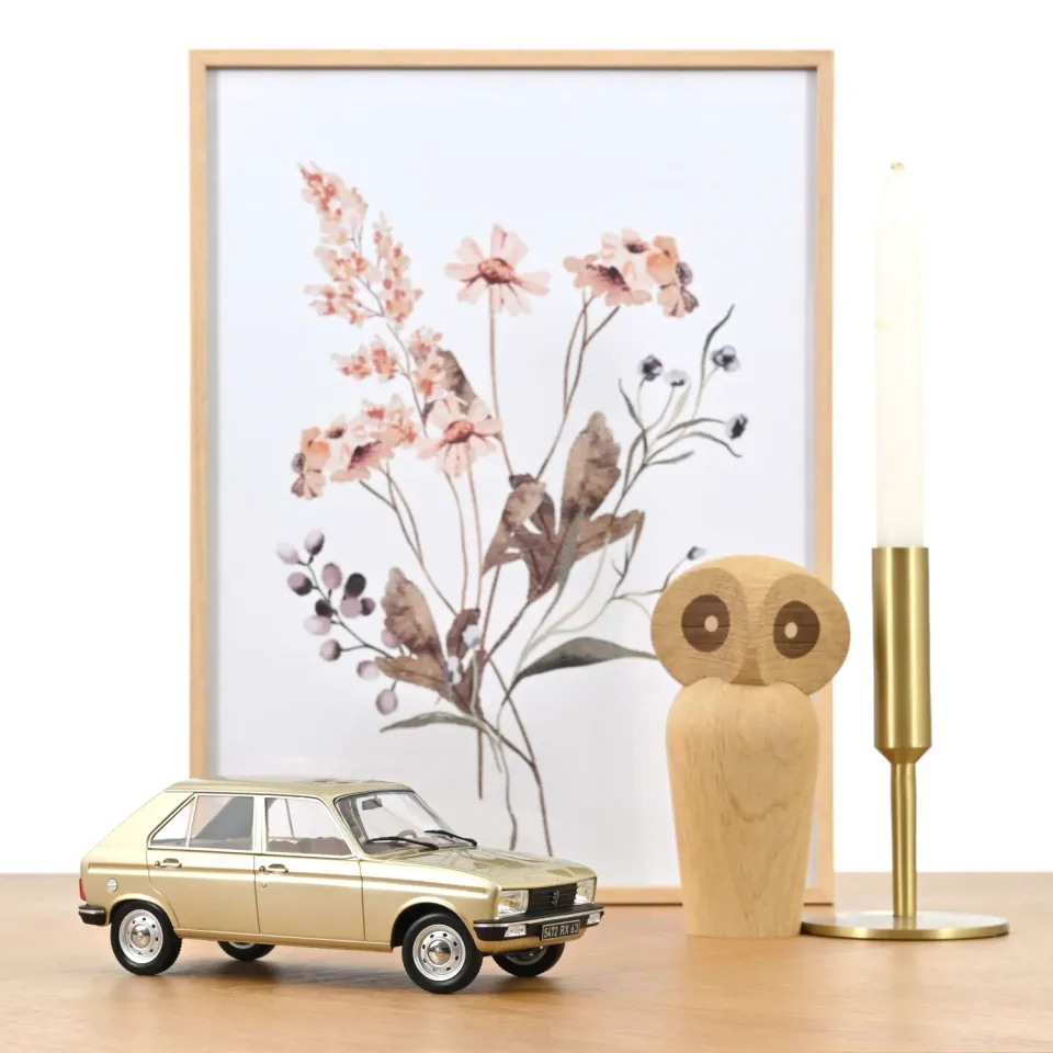 Norev Peugeot 104 GR 1981 voiture miniature 1/18 beige métallisé
