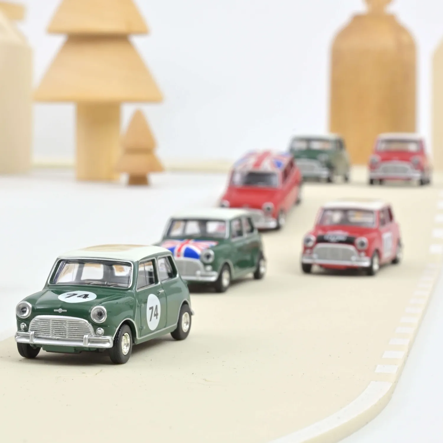 Norev Mini Cooper S 1964 miniature 1/54 verte n°74