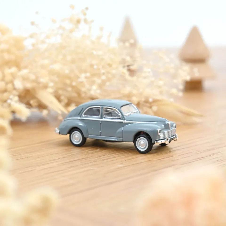 Norev Peugeot 203 1955 voiture miniature 1/87 gris-bleu